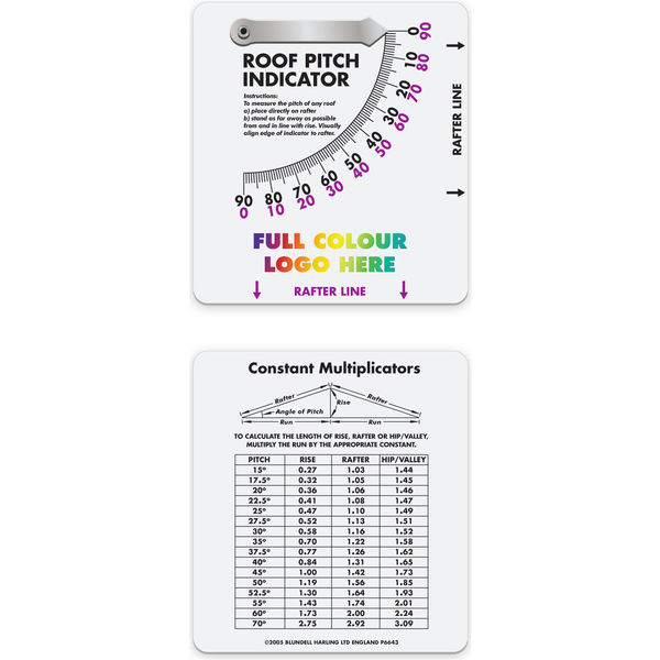 Promotional Roof Pitch Indicator