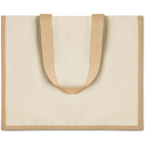 Jute and canvas shopping bag 002134114