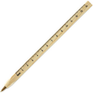 Promotional Wooden ruler pen | Promotional Gifts, Printed Pens, Branded ...