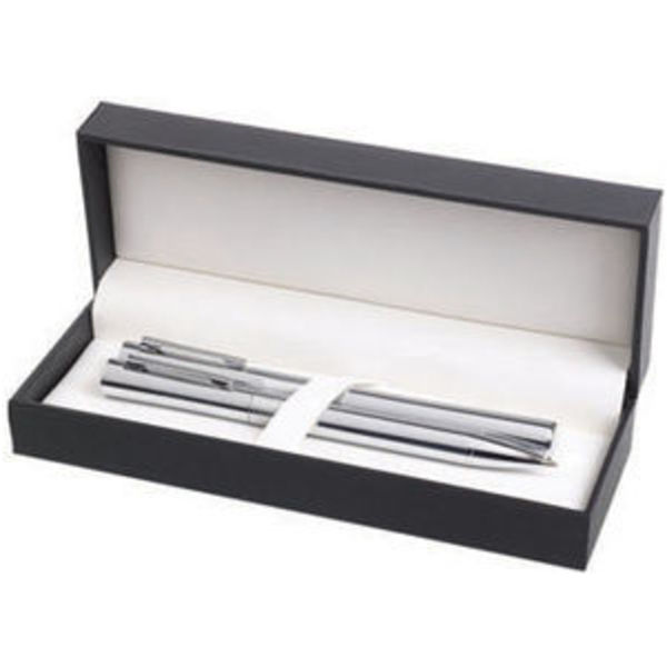 Promotional Jupiter Set HiChrome ball pen and roller ball set in a