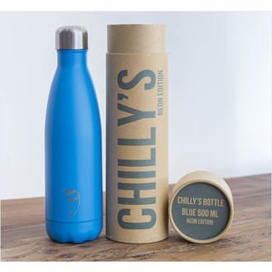 Neon Blue Chilly Bottle. Official Reusab 389789