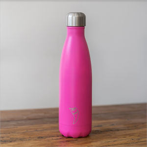 Neon Pink Chilly's Bottle. Branded Therm 389811