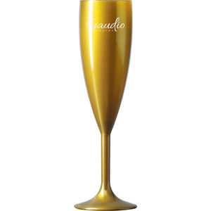 Reusable Gold Champagne Flute (187ml/6.6 391882
