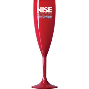 Reusable Red Champagne Flute (187ml/6.6o 391883