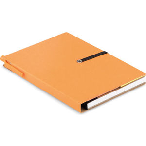 Branded Orange Eco Recycled Notebook Pri 393686