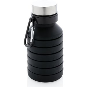 Black Leakproof collapsible silicone bot 393732