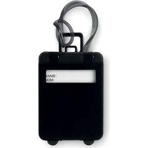 Black budget luggage tag - promotional t 397668