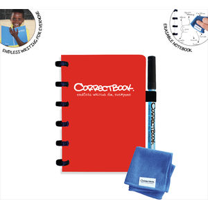 Red A6 CorrectBook - Branded Reusable Ec 398910