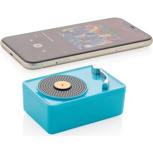 Blue mini vintage 3W wireless speaker -  399262