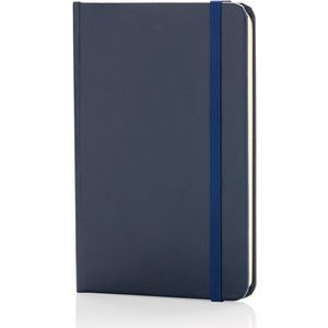 A6 Hardcover notebook - branded navy blu 400459
