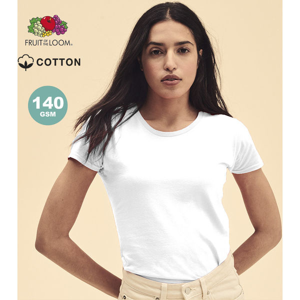 Promotional Women White TShirt Iconic Branding Ovation Logo