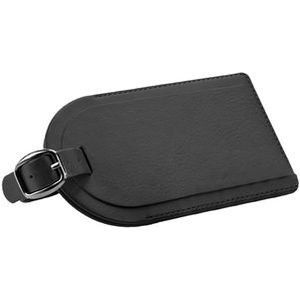 Soft touch leather look PU luggage tag 453287
